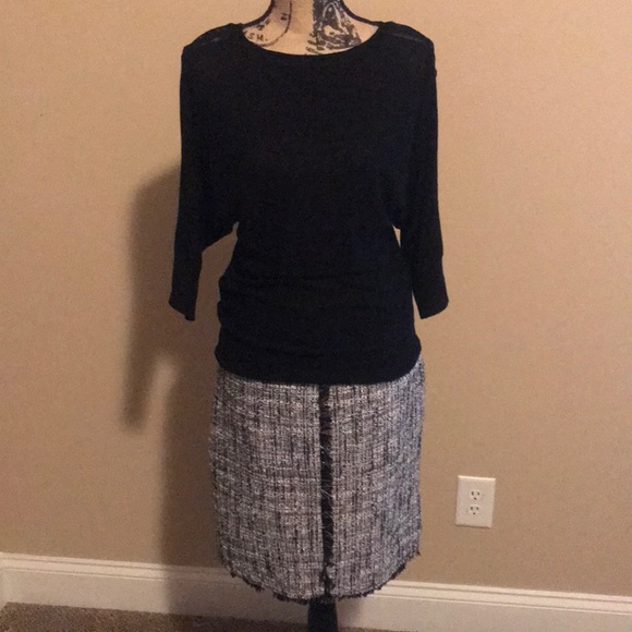 Whbm lace 3/4 th sleeve THIN sweater - Picture 1 of 5